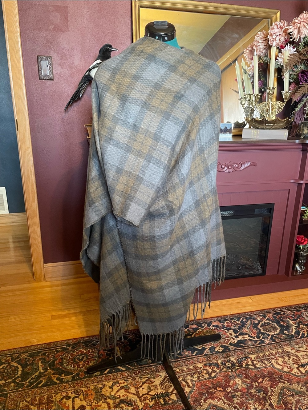 Outlander Fraser tartan wrap cloak